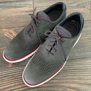 Cole Haan Zerogrand lined laser wingtip Oxford - Suede size 12